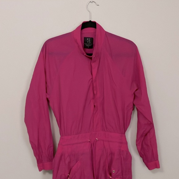 Athleta x Alicia Keys Cutout Utility Jumpsuit - in Fuchsia size 8 - Picture 2 of 5